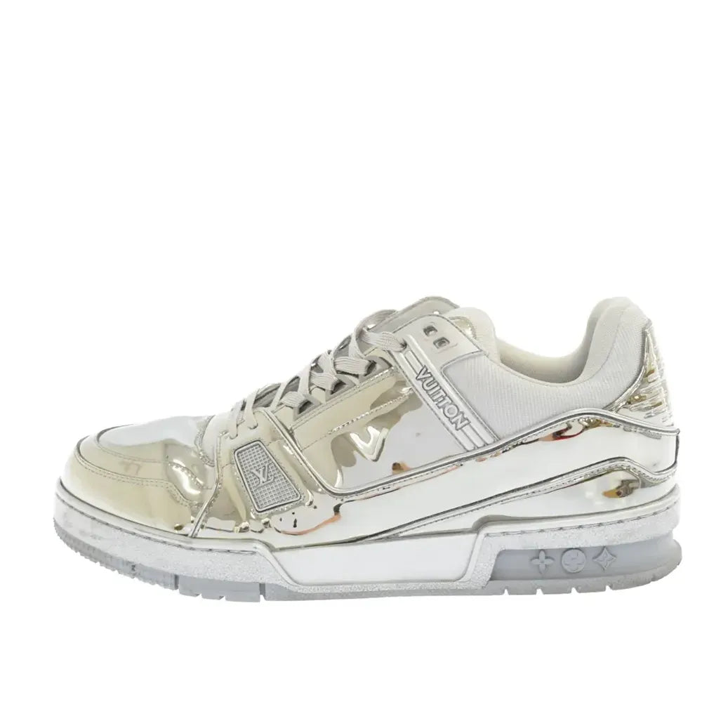 Louis Vuitton LV Trainer Silver Metallic