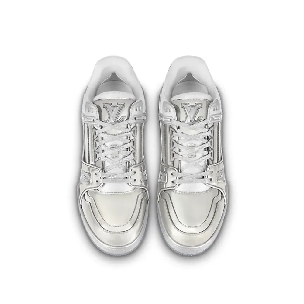 Louis Vuitton LV Trainer Silver Metallic