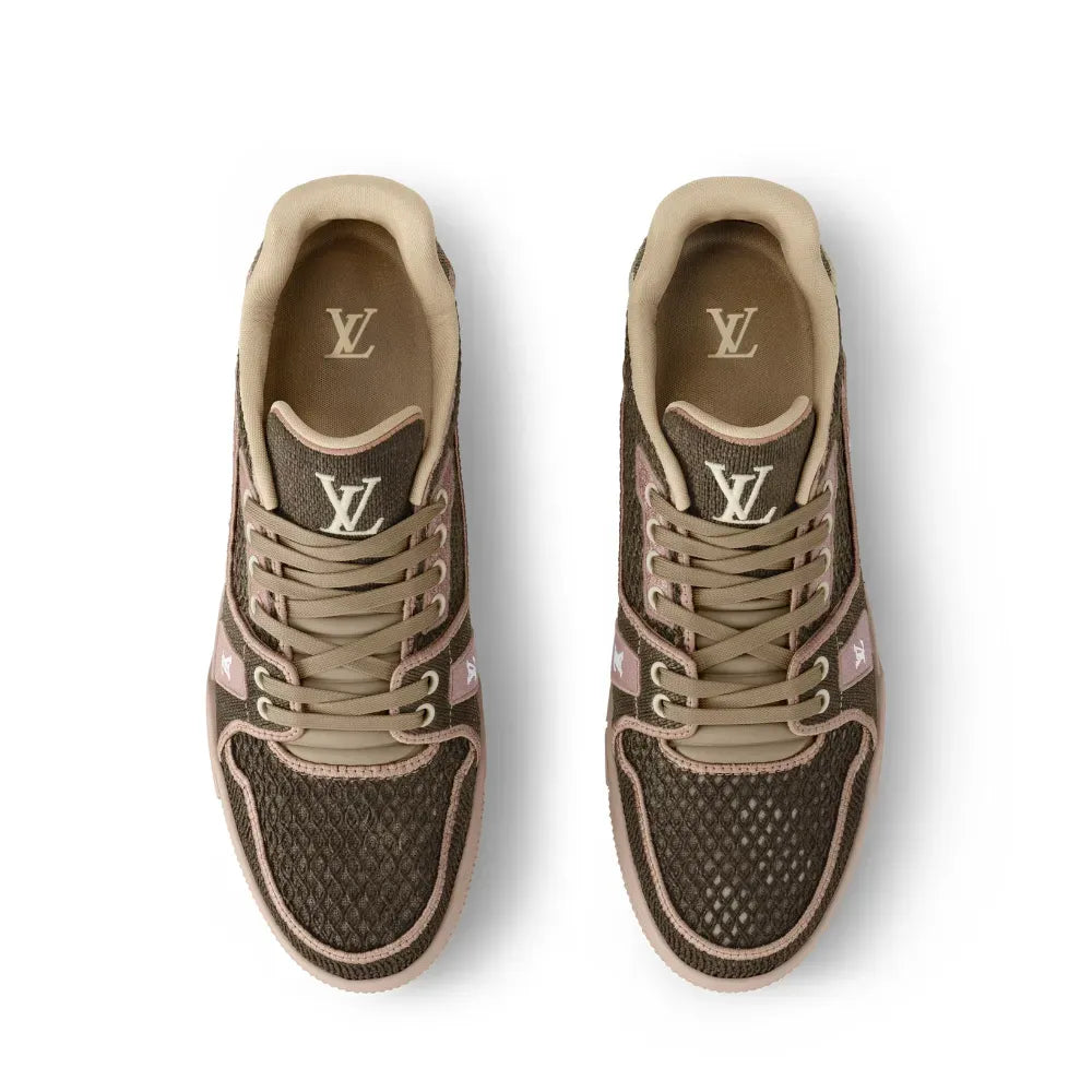 Louis Vuitton LV Trainer Raffia Brown
