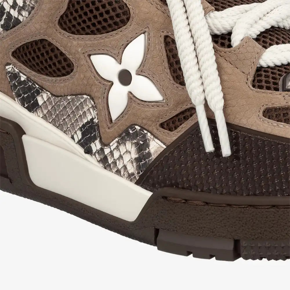 Louis Vuitton LV Skate Sneaker Brown Snakeskin